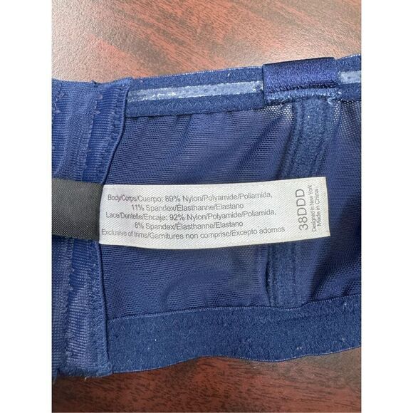 Adore Me Navy Lace Strapless Bra Size 38DDD - Picture 6 of 7